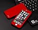 iPhone SE Case,iPhone 5S Case,sxxissky Premium 360 Full Body Coverage Ultra-Thin Hard PC Plastic with [Slim Tempered Glass Screen Protector] Protective Case Cover & Skin for Apple iPhone5/5S/SE (Red)
