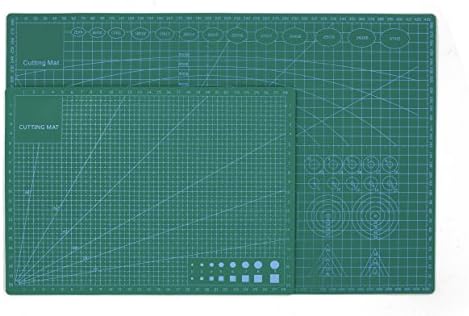 CLLIV 18x12 Double Sided Self Healing 5 Layers Cutting Mat Imperial /DIY 18x12 / 45cm x 30cm Green Professional PVC Cutting Mat Great for Scrapbooking, Quilting, Sewing and all Arts &amp; Crafts Projects