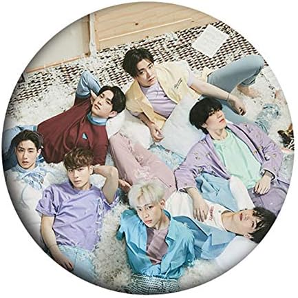 DianxinNY Soft jewelry Kpop GOT7 Tinplate Badge Cute Cartoon Brooch Bag Pendant Boys Girls Accessories Hot Gift for Fans