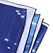 ARFBEAR Starry Ocean Tapestry, Night Sky Moon Star Light Shining Popular Wall Hanging Tapestry Pure Blue Beach Blanket (medium-59 x 51 in)