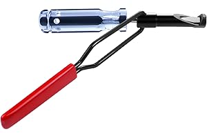 OXDFK 10mm Valve Adjustment Tool Jam Nut, Slotted Valve Grinding & Lapping Tool, Valve Adjusting Stud, Jam Nuts with Window Cut Out for Positioning, for Honda Toyota and Other Japanese Auto Vehicle Engine