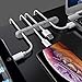 SOULWIT Cable Holder Clips, 3-Pack Cable Management Cord Organizer Clips Silicone Self Adhesive for Desktop USB Charging Cable Nightstand Power Cord Mouse Cable Wire PC Office Home