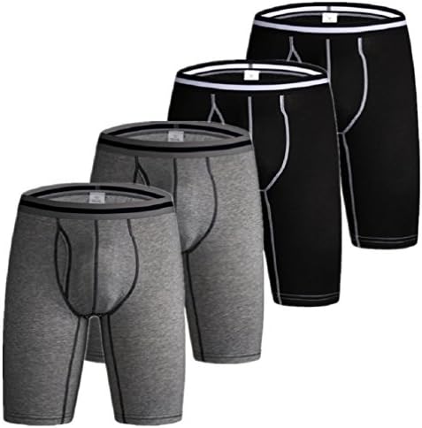 Sorrica Men's Classic Performance Cotton Stretch Long-Leg Boxer Brief With Open Fly Assorted Colors