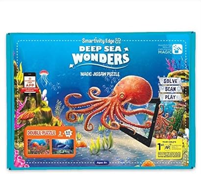 E-Chariot Edge Deep Sea Wonder Augmented Reality Jigsaw Puzzle Activity Toy Gift by Smartivity (Multi-Color)