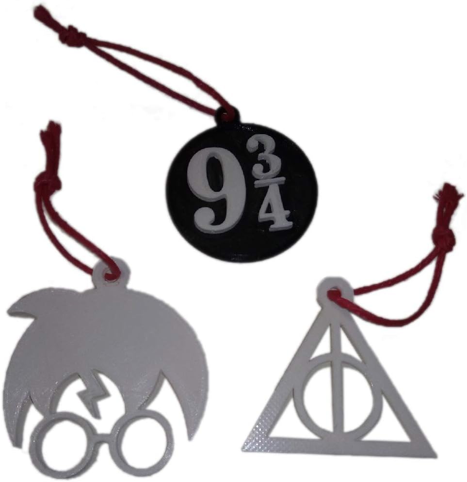 AKARURE Pack 3 Adornos de Navidad de Harry Potter: Amazon.es: Hogar