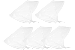DOITOOL Rain Bonnet with Visor 5pcs Pocket Rain Hats Full Visibility Waterproof Clear Bonnet Clear Plastic Rain Hats Hairstyl