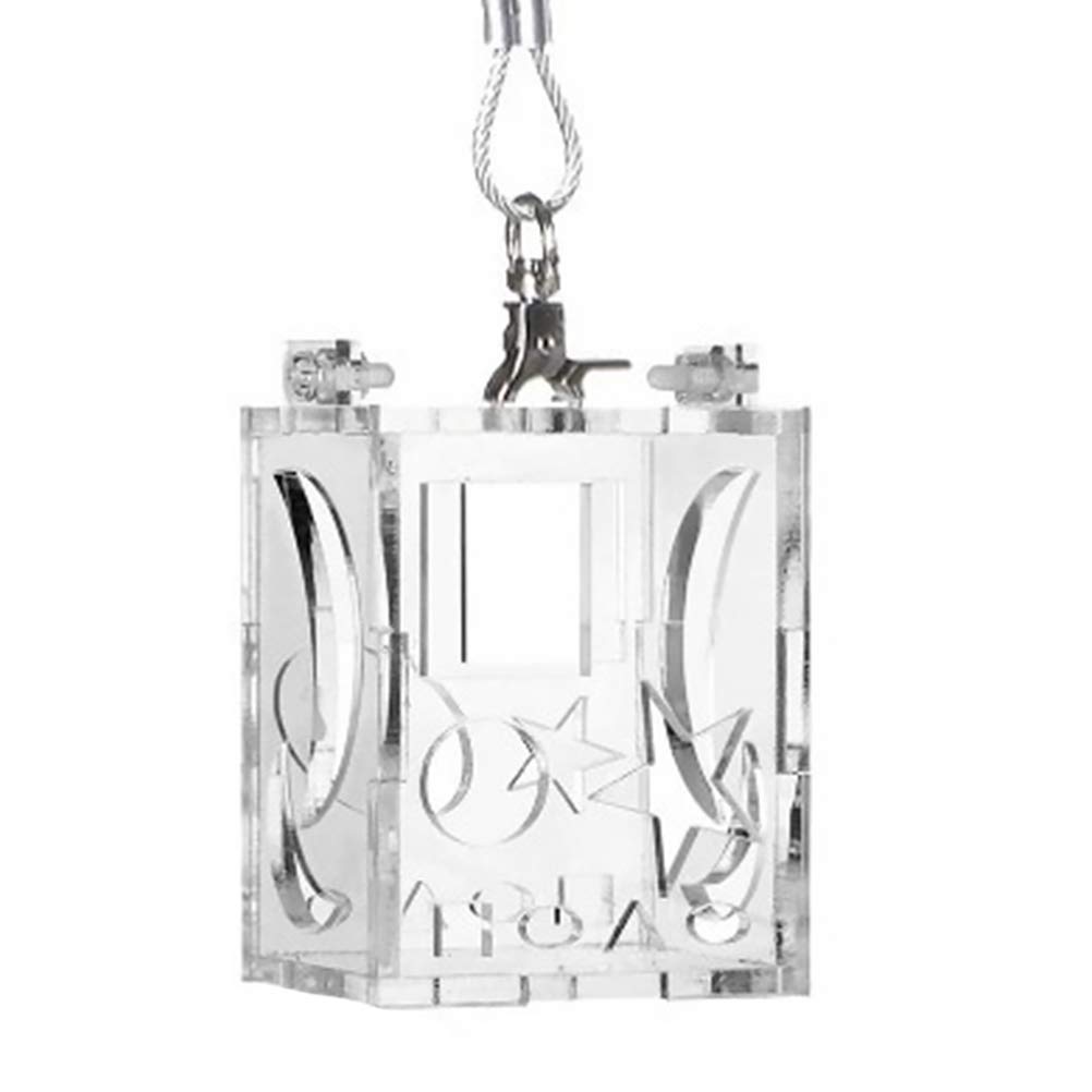 ULTECHNOVO Bird Foraging Toys Parrot Feeder Toy Intelligence Growth Cage Acrylic Box Pet Supplies.