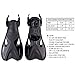 KIMILILY Swim Fins for Adult Short Travel Adjustable Fins Swimming for Snorkeling and Diving