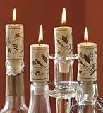 Tag 710384 Wine Cork Candles (Set of 4), 2.88 x 1.13