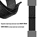 INTENY Compatible for Fitbit Blaze Band,Nylon Sport Loop with Hook & Loop Adjustable Fastener Wrist Strap & Metal Frame Housing Compatible for Fitbit Blaze Smart Fitness Watch,Dark Black