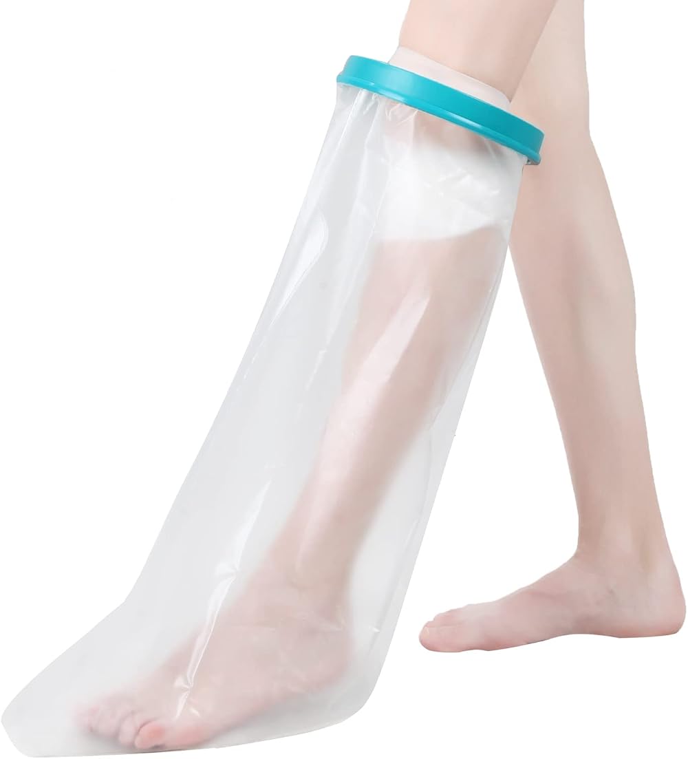 Fasola Waterproof Leg Cast Cover for Shower, Ankle & Foot Protection