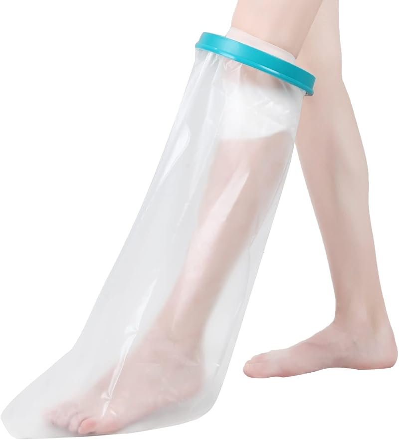 Fasola Waterproof Leg Cast Cover for Shower, Ankle & Foot Protection