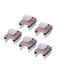FTCBlock A4988 Stepstick Motor Driver Module con disipador de calor para impresora 3D Reprap (Pack de 5 unidades)