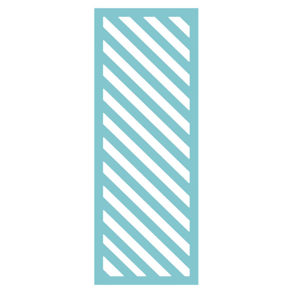 Slimline Retangular Frame Diagonal Stripes Dies for Card Making DIY Scrapbooking Rectangle Metal Cutting Dies for Scrapbooking Paper Crafting Embossing Stencils Die Cuts Template Mould Handmade Craft
