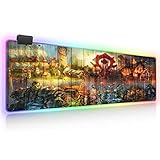 World of Warcraft RGB Soft Gaming Mouse Pad Large