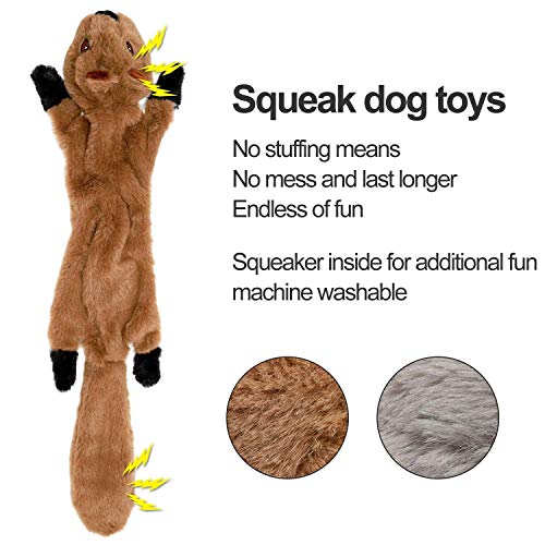 dog squeaky toys without stuffing