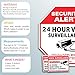 Security Video Surveillance Sign for the Safety and Security of your Family (pack of 2 sign) with Warning Stickers and Installation Hardware by GlobeSecurity