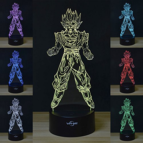 3d illusion led lamps 7 colors touch switch table desk …