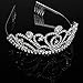 SUMERSHA Wedding Tiara with Comb Bridal Shining Rhinestones Crystal Headband Pageant Princess Bridal Prom Decoration Party Wear