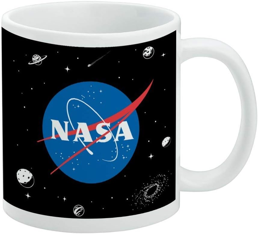 NASA Official Meatball Logo White Mug
