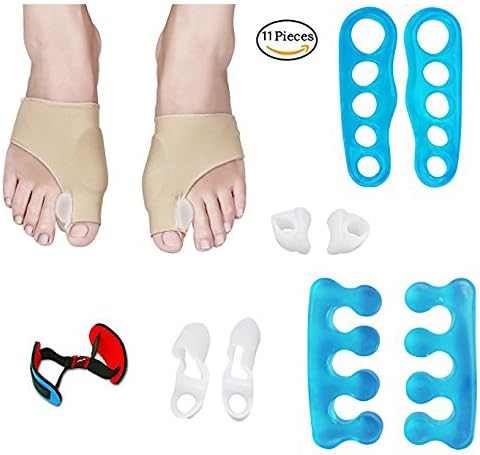 SIMPLY STRIDE - Bunion Corrector &amp; Toe Alignment Protector Relief Kit | Best For Hammer-Toes, Hallux Valgus, Tailors Bunion, Big Toe Joint, Toe Separators, Toe Straighteners, Spacers with Bunion Pads