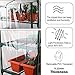 Worth Mini Ourdoors Indoor Greenhouse, 4 Tier 4 Shelf and PVC Cover Green House with Wheels, Plant Tower for Growing Seeds, Seedlings, Tending Potted Plants
