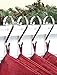 Haute Decor Stocking Scrolls® Stocking Hanger - 4 Pack (Silver) - Christmas Stocking Holder Set - for Various Mantel Sizes and Styles, Including Large