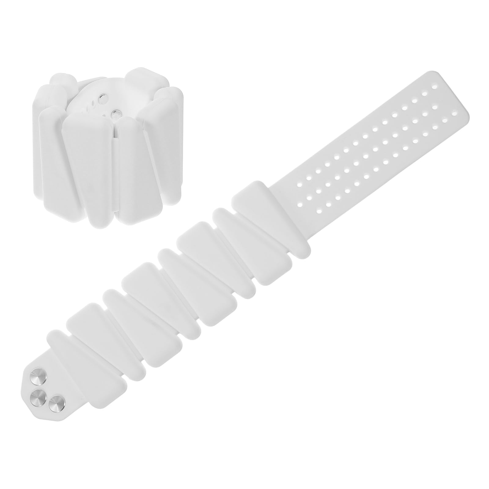 PATIKIL Wrist Weights 4lb, Set of 1 Adjustable Ankle Weights Wearable Leg Weights for Women Men Yoga Dance Jogging Aerobics Gym Walking Running, White