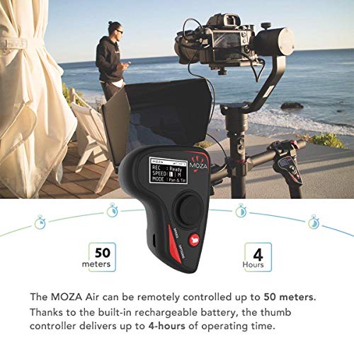 MOZA Air 3-Axis Gimbal Stabilizer for DSLR and Mirrorless Camera, with Moza Thumb Controller and Dual Handle, Auto-tuning Mimic Control, i.e. Sony A7, Panasonic GH5, Canon 5D - Thumbnail 6