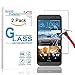 KATIN HTC One M9 Screen Protector - [2-Pack] 9H Hardness Tempered Glass For HTC One M9 Bubble free