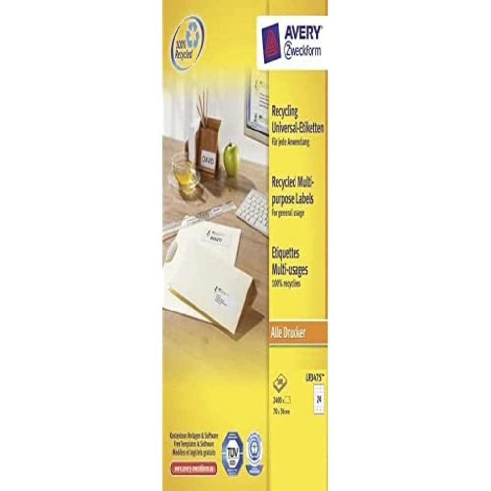 I+L+K 70X36MM RECYCLING ETIKETT A4