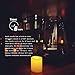 CANDLE CHOICE Battery Operated Flameless Votive Candles with Auto Timer Realistic Flickering Fake Tall Electric LED Tea Lights Set Wedding Halloween Christmas Decorations Batteries Included 12 PCS