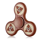 Zemojis Glow in the Dark Tri-Spinner Fidget Hand Spinner Toy Stress Reducer EDC Focus Toy Relieves ADHD Anxiety and Boredom Satisfaction Guarantee (Poop)
