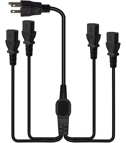 HangTon UPS Computer Monitor Printer PDU Power Cable - IEC320 C14 Male...