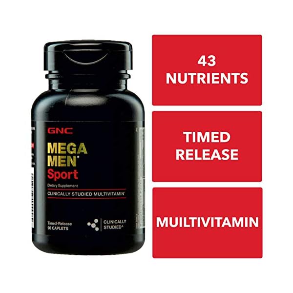 GNC Mega Men Sport Multivitamin for Men, 90 Count, for Performance