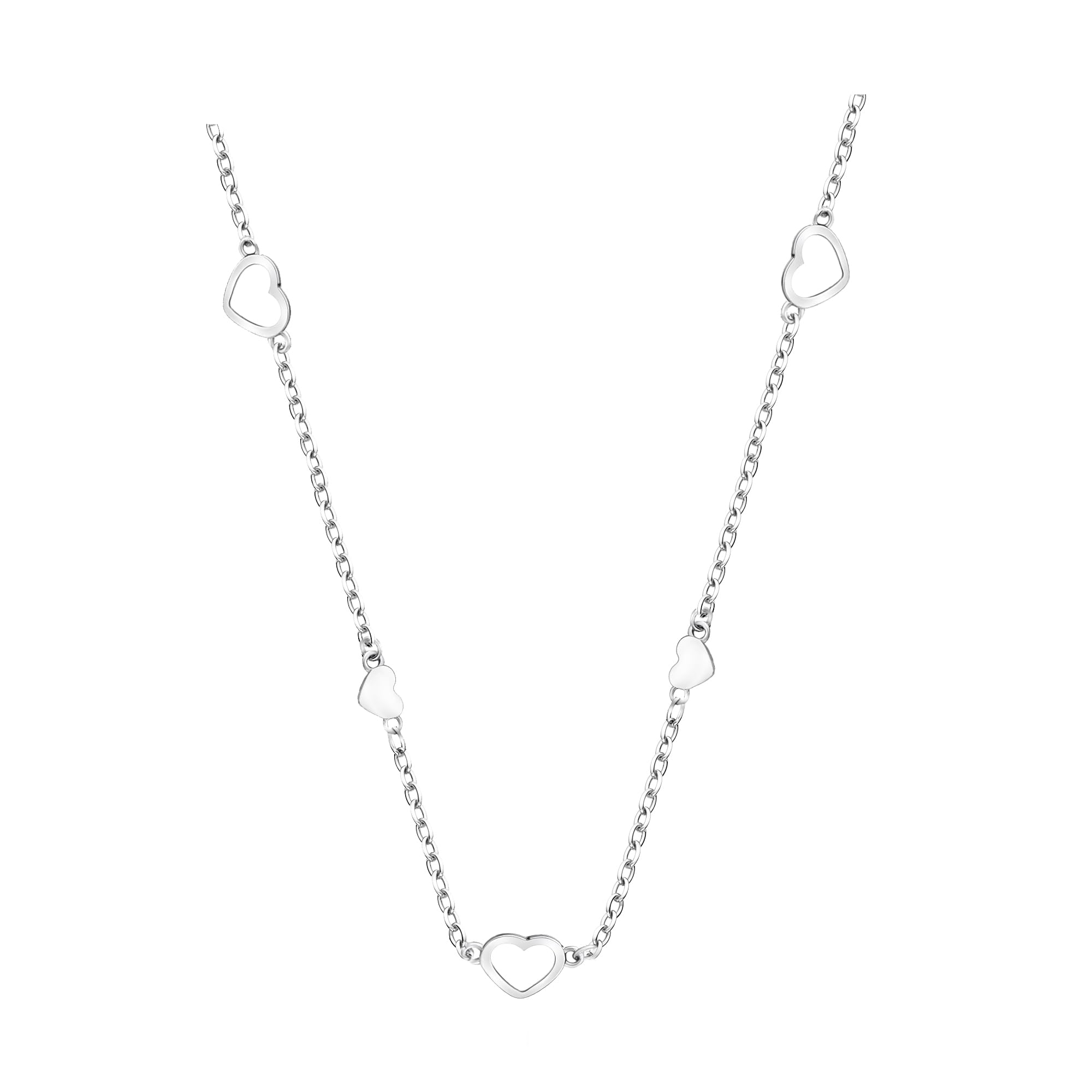 Sofia Milani - Women's Necklace 925 Silver - Heart Pendant - 50325