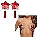 Ayliss Women's Sexy Nipple Cover Sequin Tassels Star Exotic Pasties Lingerie