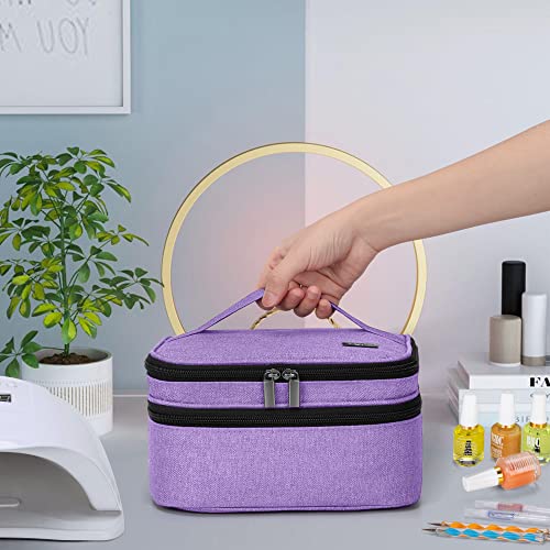 Luxja Nail Polish Carrying Case Holds 30 Bottles (15ml 0.5 fl.oz