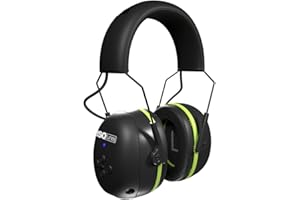 ISOtunes AIR DEFENDER Bluetooth Earmuffs: Comfortable Wireless unisex adult Hearing Protection with 40 Hour Battery Life