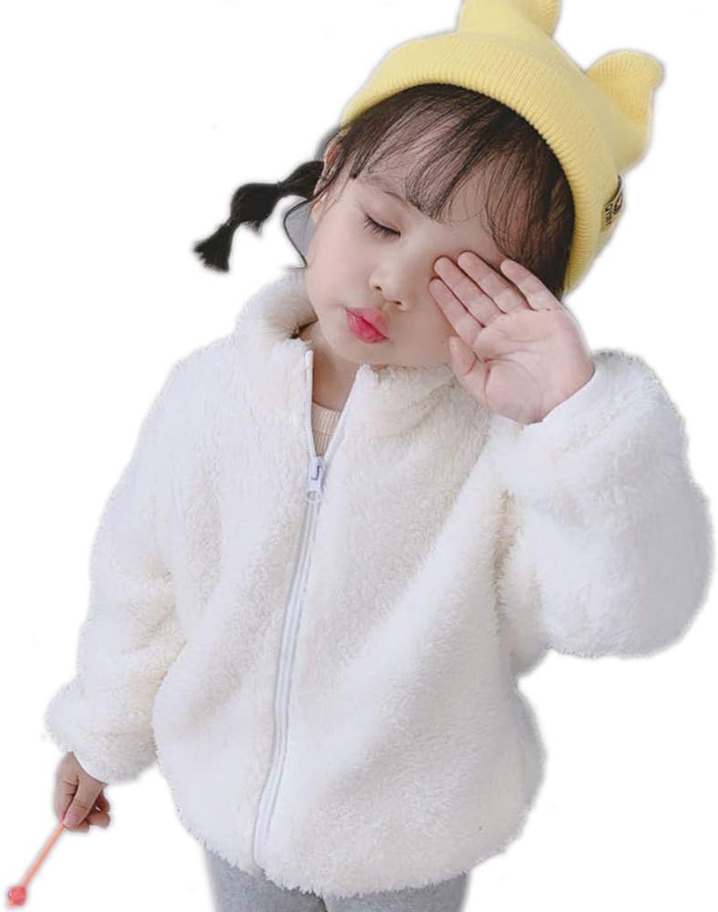 Unisex Toddler Girls Boys Fleece Jacket Zip Up Lightweight Coat Warm Winter Outwear