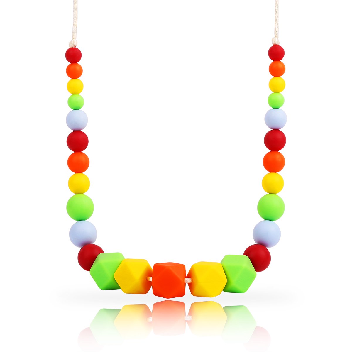 KEFU Collar Mordedor de Lactancia para Bebé Mordedor BPA libre Silicona Antibiótico