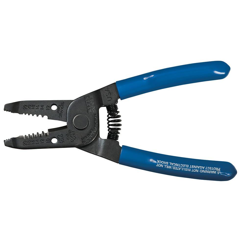 Photo 1 of Klein Tools 1011 Multi-Purpose Wire Stripper and Cutter, Made in USA, 10-20 AWG Solid and 12-22 AWG Stranded Wire