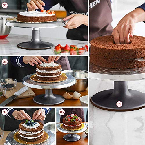 Himaly 12 Inch Cake Stand Small Round Decorating Turntable Himaly 12 Inch Cake Stand Small Round Decorating Turntable