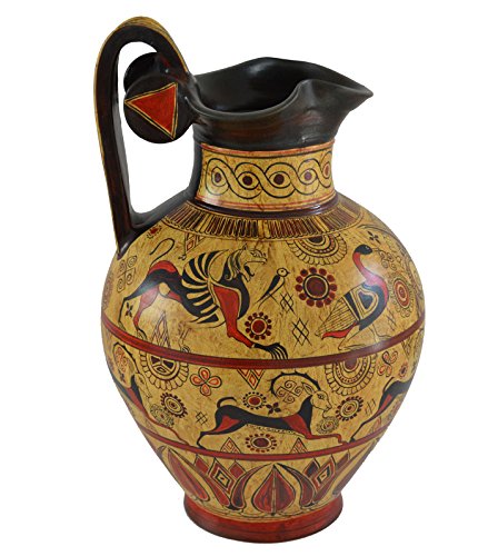 Amazon Com Estia Creations Minoan Pottery Oinochoe Amphora Vase
