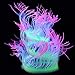 SunKni 7 Pcs Glow Fish Tank Decorations Plants Aquarium Decor Silicone Artificial Jellyfish Coral Waterweeds Sea Anemone Kelp Mushroom Lotus Coconut Tree Glofish Accessories & Resin Starfish (NO.2)thumb 2