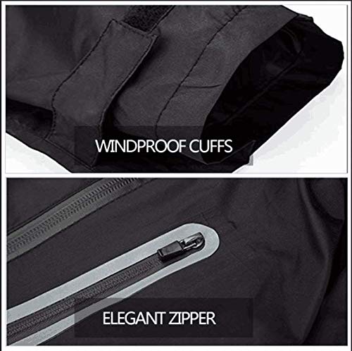 ZITY Mens Rain Jacket & Trouser Suit Black X-Large