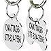 Stainless Steel Pet ID Tags Dog Tags Personalized Front and Back Engraving (Heart)
