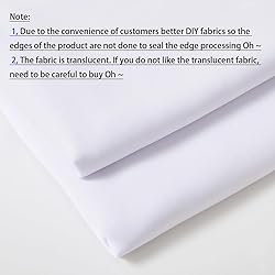 MaiMaiSuan 60" Wide White Chiffon Fabric by The