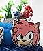 Unique 12 Piece Classic Sonic the Hedgehog Cake Topper Set Featuring 4 Sonic Rings, Super Sonic, Amy Rose, Miles Tails Prower, Sonic, Metal Sonic, Knuckles, And 2 Decorative Cake Pieces
