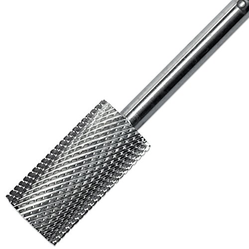 Pana 3/32" Safety Nail Carbide Bit - Silver Large Barrel Head (Grit: Fine - F) for Electric Dremel Drill Machine